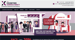 Desktop Screenshot of exhibitingagency.co.uk